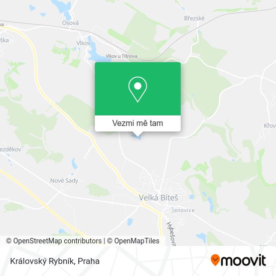 Královský Rybník mapa