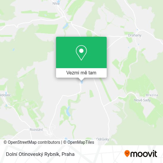 Dolní Otinoveský Rybník mapa