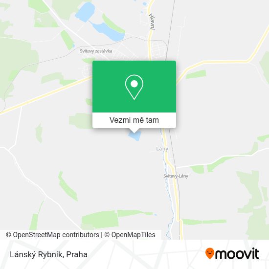 Lánský Rybník mapa