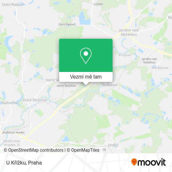 U Křížku mapa