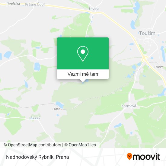Nadhodovský Rybník mapa