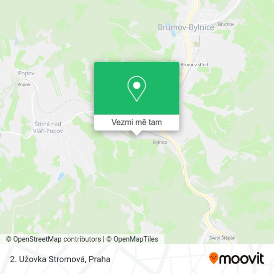2. Užovka Stromová mapa