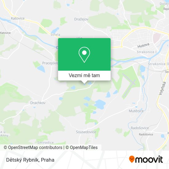 Dětský Rybník mapa