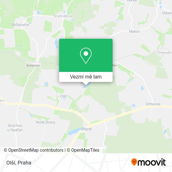 Olší mapa