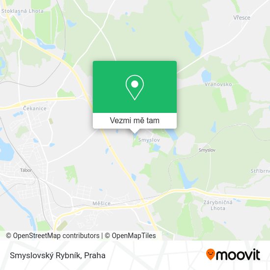 Smyslovský Rybník mapa