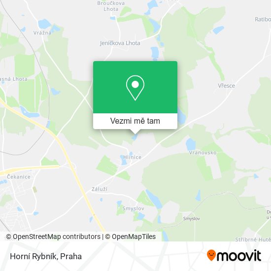 Horní Rybník mapa