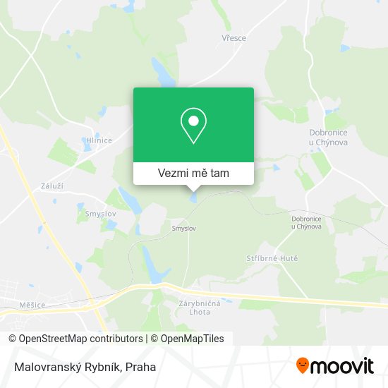 Malovranský Rybník mapa
