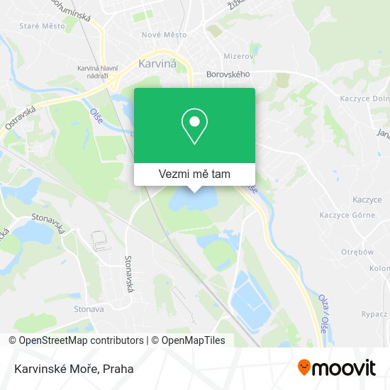 Karvinské Moře mapa