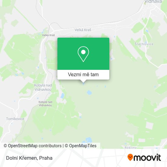Dolní Křemen mapa