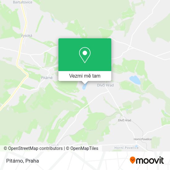 Pitárno mapa