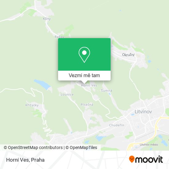 Horní Ves mapa