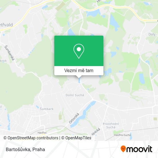 Bartošůvka mapa