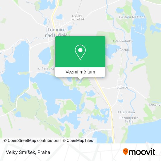 Velký Smíšek mapa