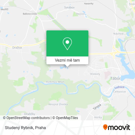 Studený Rybník mapa
