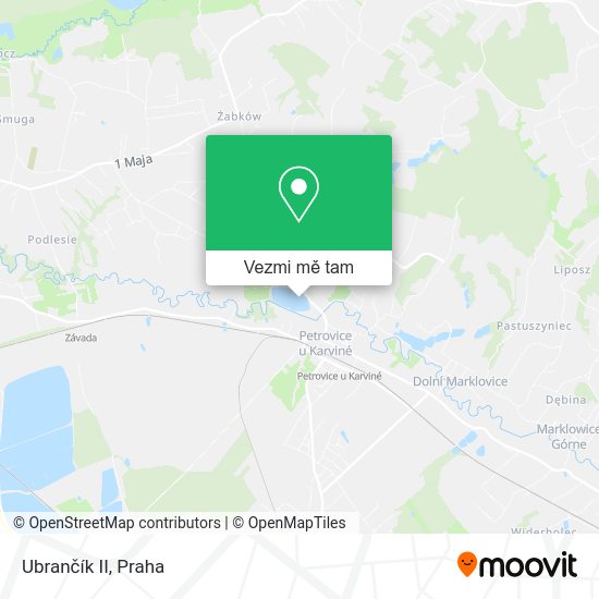 Ubrančík II mapa