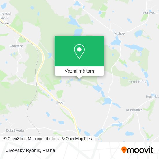 Jívovský Rybník mapa