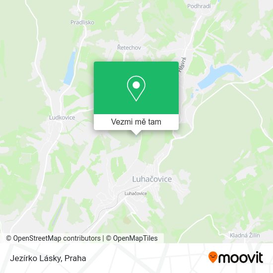Jezírko Lásky mapa