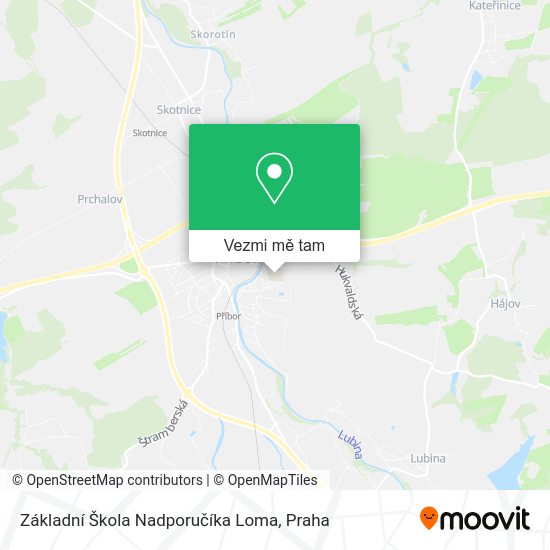 Základní Škola Nadporučíka Loma mapa