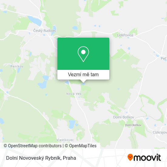 Dolní Novoveský Rybník mapa