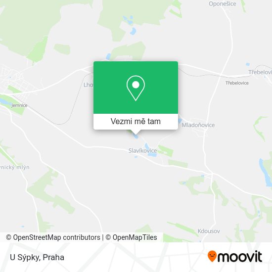 U Sýpky mapa