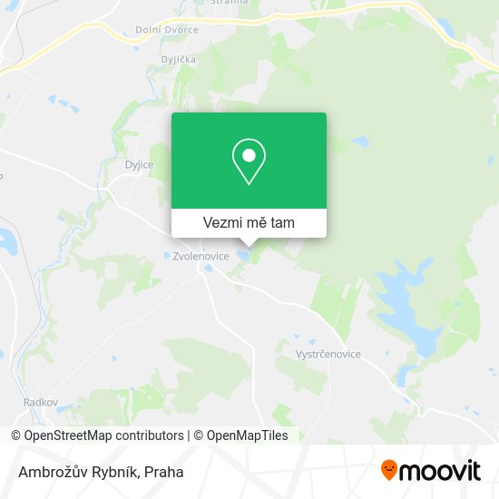 Ambrožův Rybník mapa