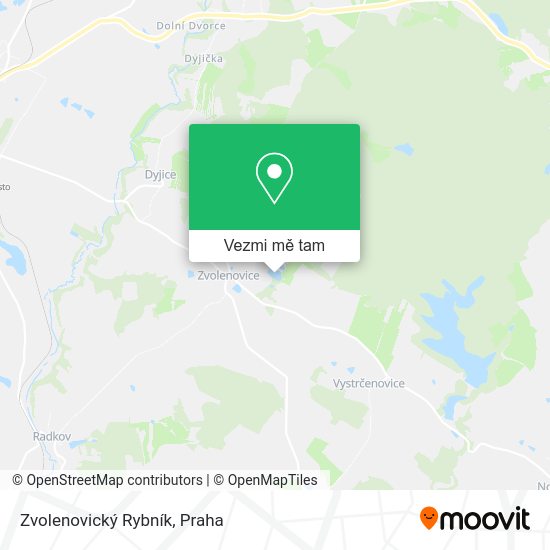 Zvolenovický Rybník mapa