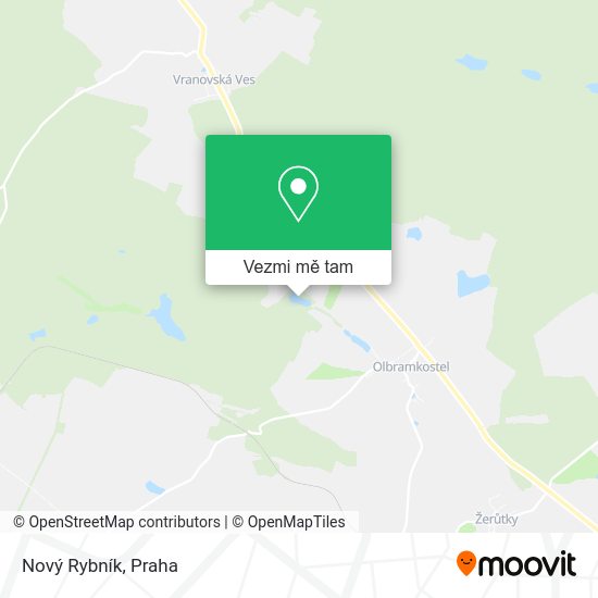 Nový Rybník mapa