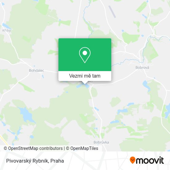 Pivovarský Rybník mapa