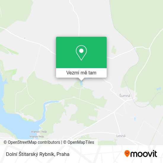 Dolní Štitarský Rybník mapa