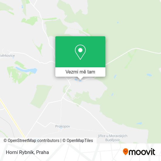 Horní Rybník mapa