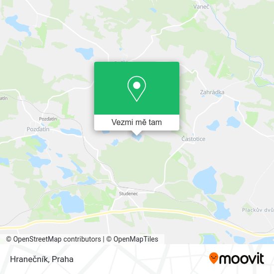 Hranečník mapa