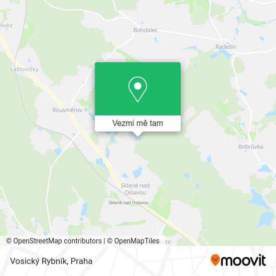 Vosický Rybník mapa