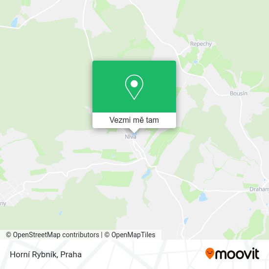 Horní Rybník mapa