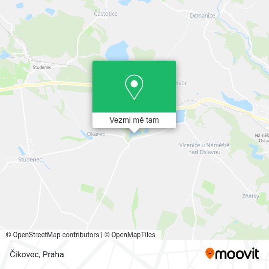 Čikovec mapa