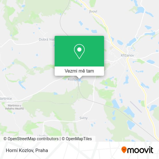 Horní Kozlov mapa