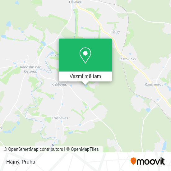 Hájný mapa