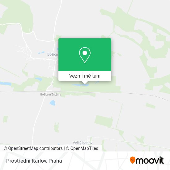 Prostřední Karlov mapa