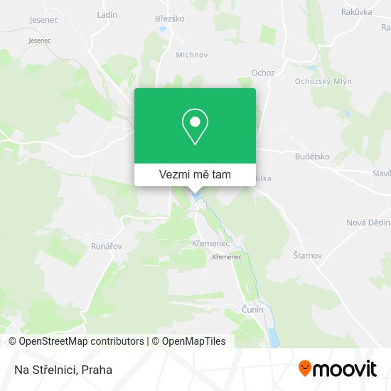 Na Střelnici mapa