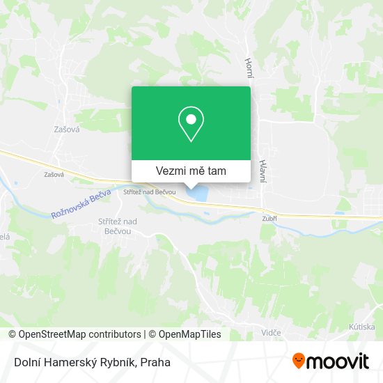 Dolní Hamerský Rybník mapa