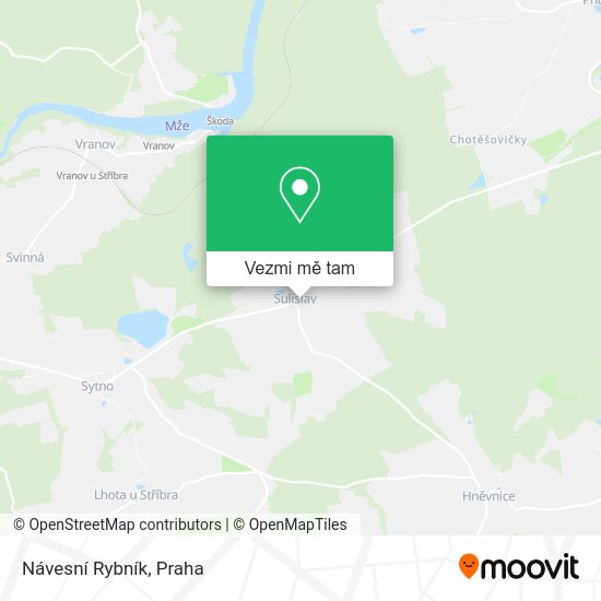 Návesní Rybník mapa