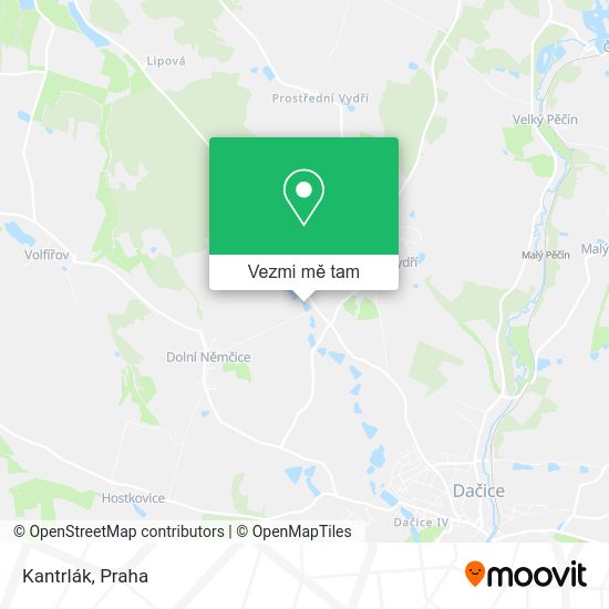 Kantrlák mapa