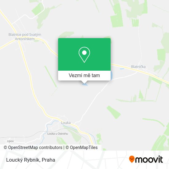 Loucký Rybník mapa