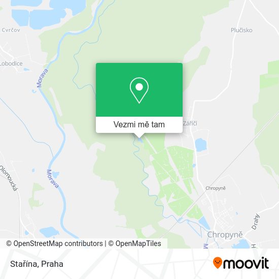 Stařína mapa