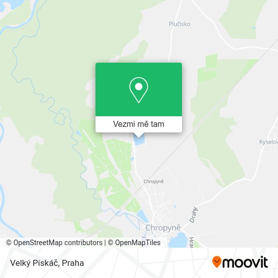 Velký Piskáč mapa