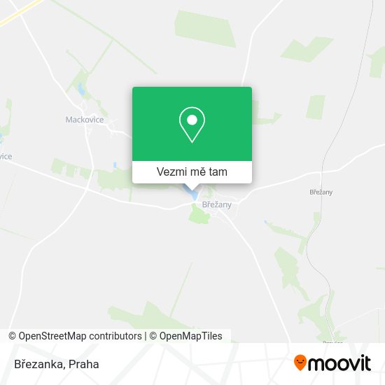 Březanka mapa
