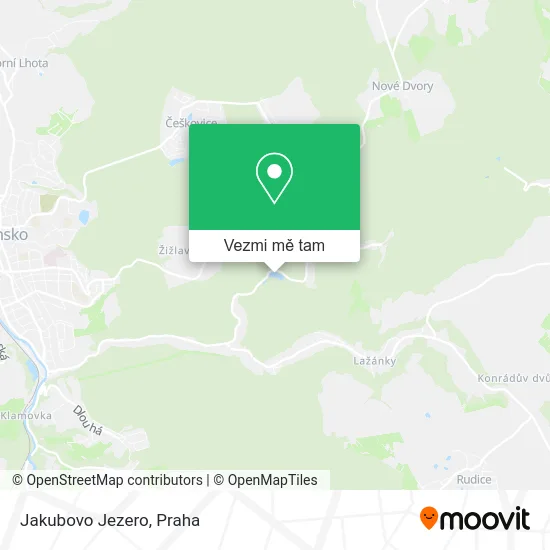 Jakubovo Jezero mapa