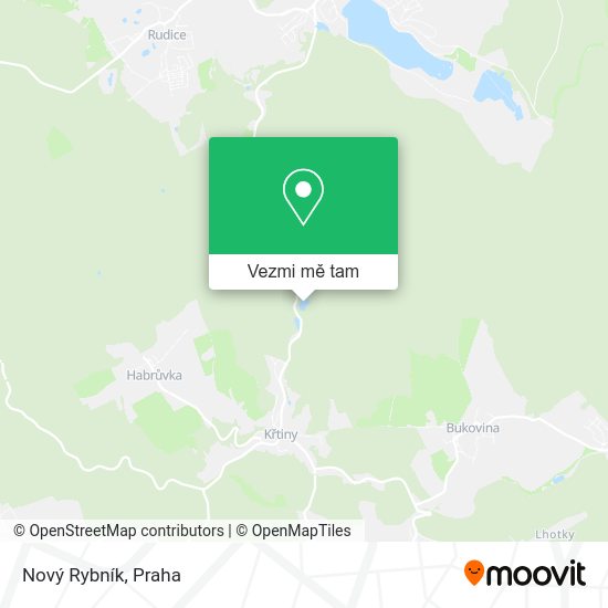Nový Rybník mapa