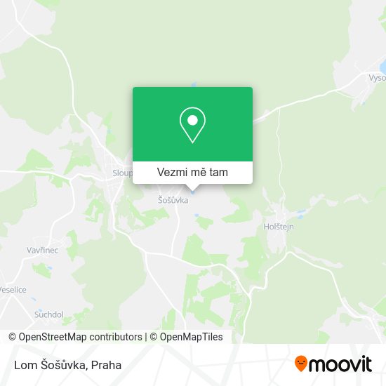 Lom Šošůvka mapa