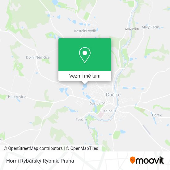 Horní Rybářský Rybník mapa