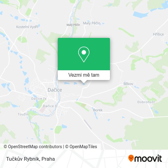 Tučkův Rybník mapa